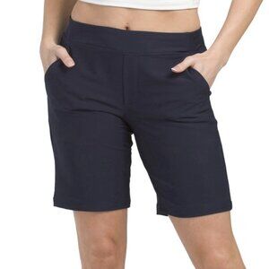 Tommy Bahama Women's Bermuda Shorts Size XS Navy Pull On Pockets 9 in Inseam NWT